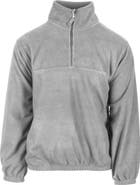 BURNSIDE Polar Fleece Quarter Zip Sweatshirt