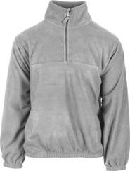 BURNSIDE Polar Fleece Quarter Zip Sweatshirt