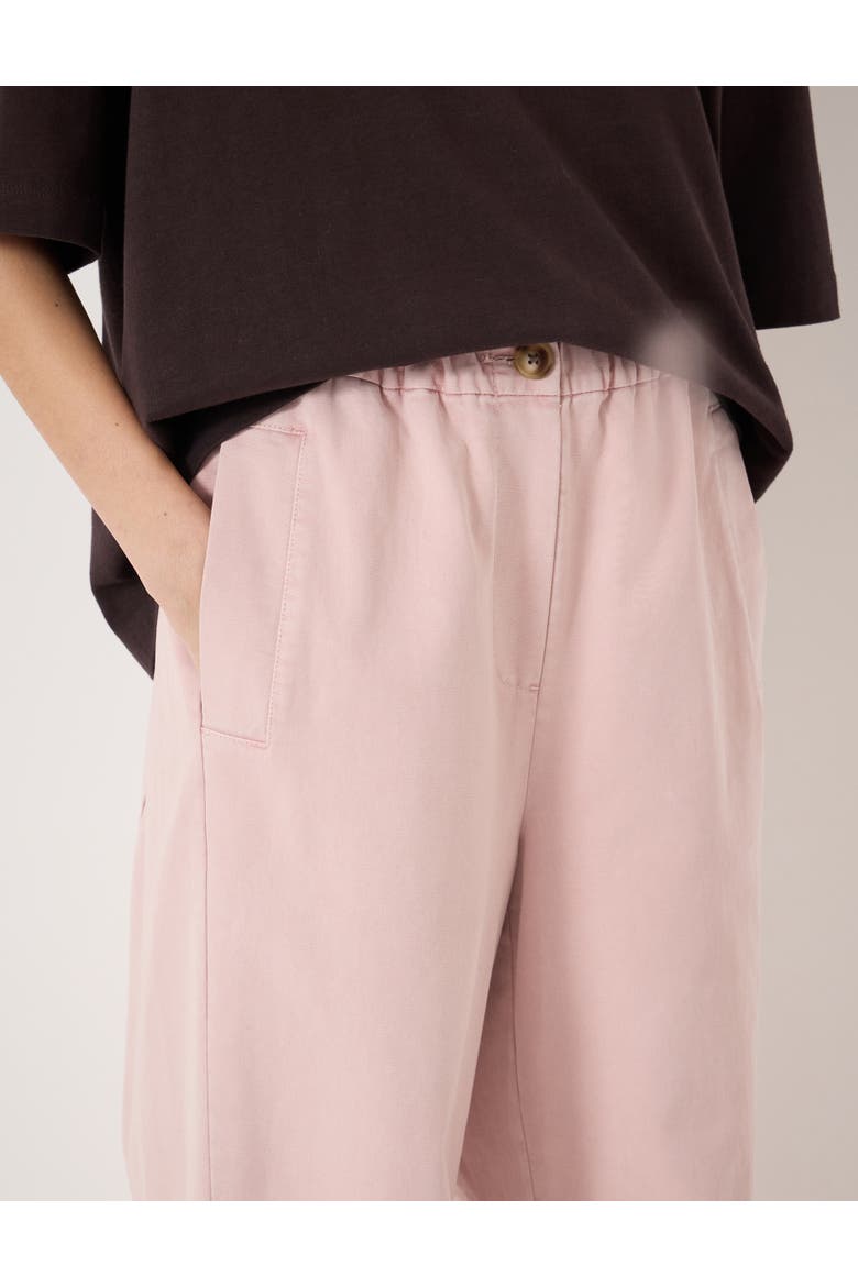 Jack Barrel Leg Pull On Trouser, Alternate, color, Pale Pink