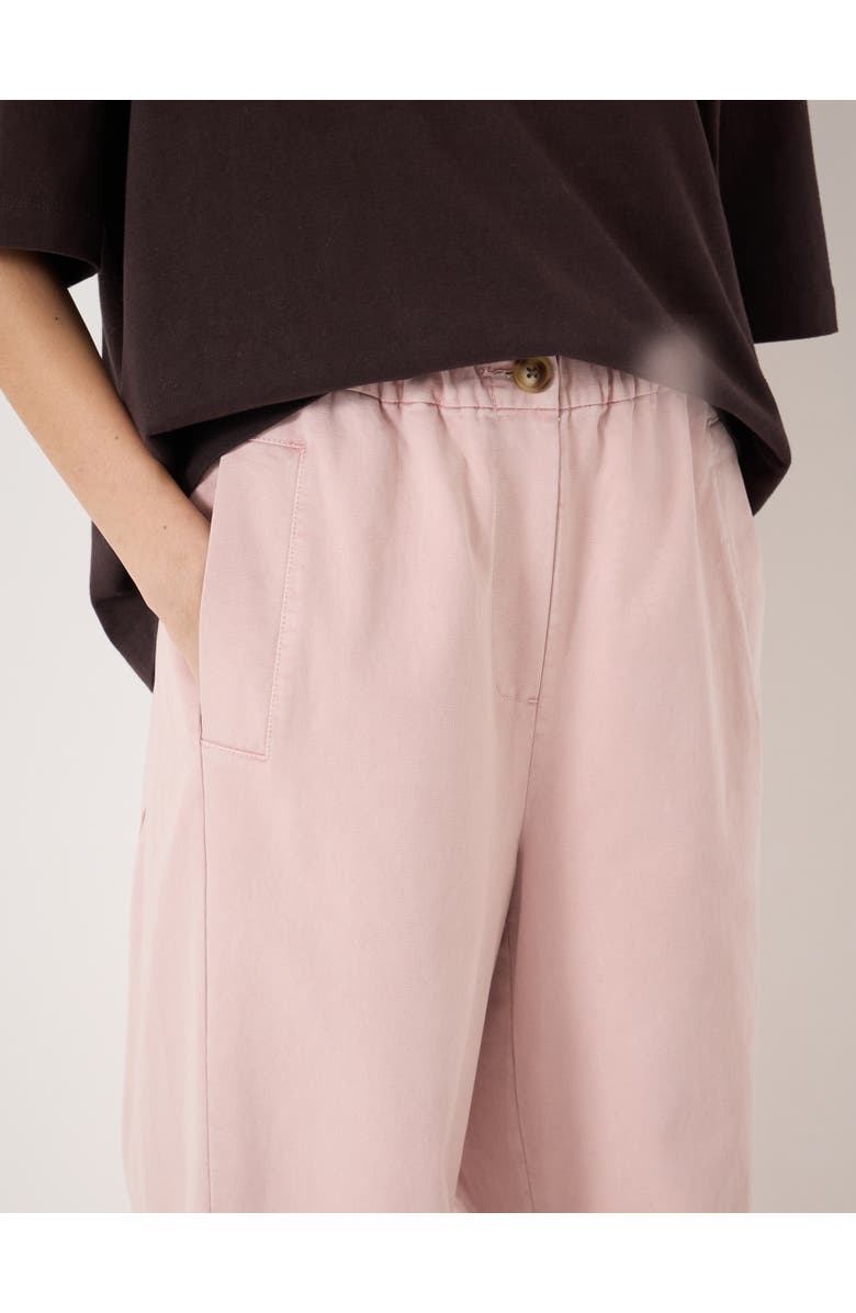Hush Jack Barrel Leg Pull On Trouser, Alternate, color, Pale Pink