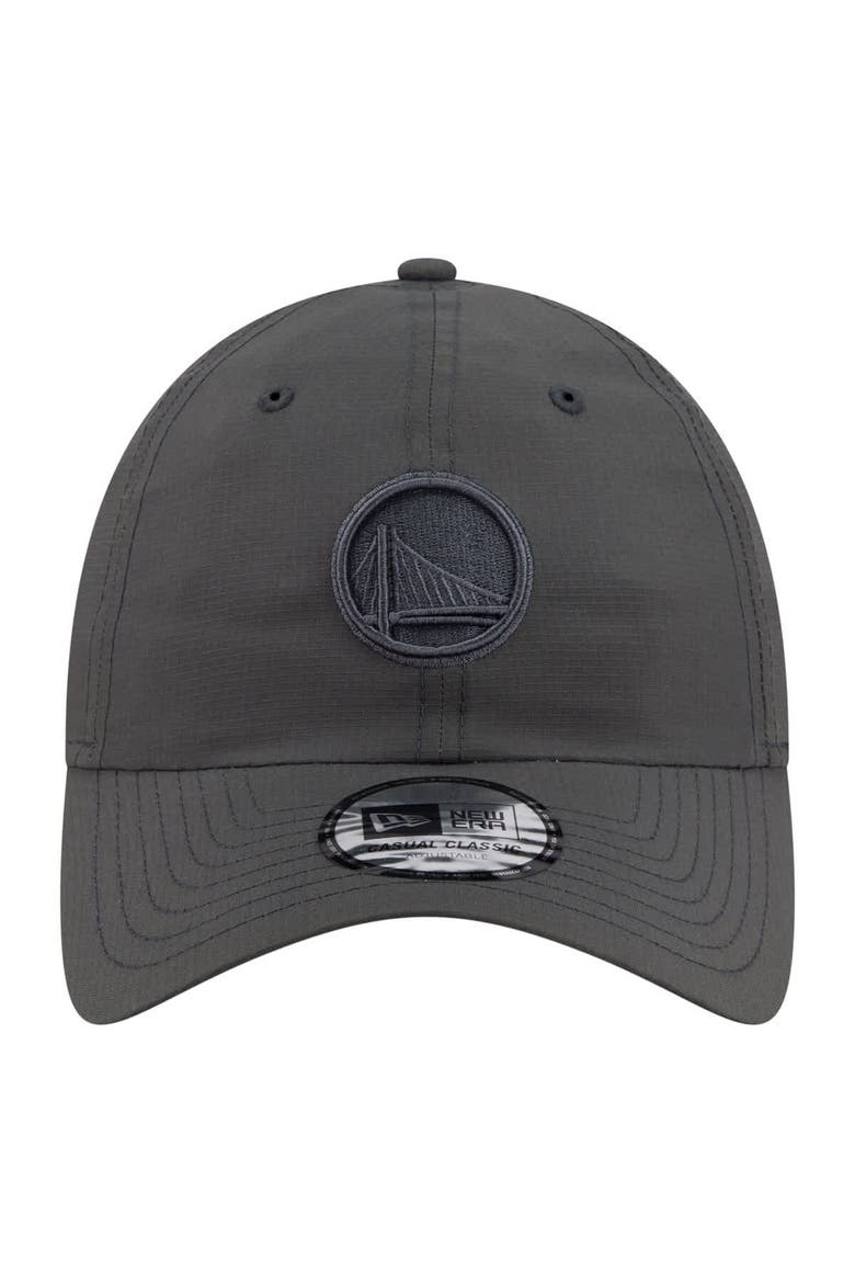 Unisex New Era Charcoal Golden State Warriors Ripstop Casual Classic Adjustable Hat, Alternate, color, Charcoal