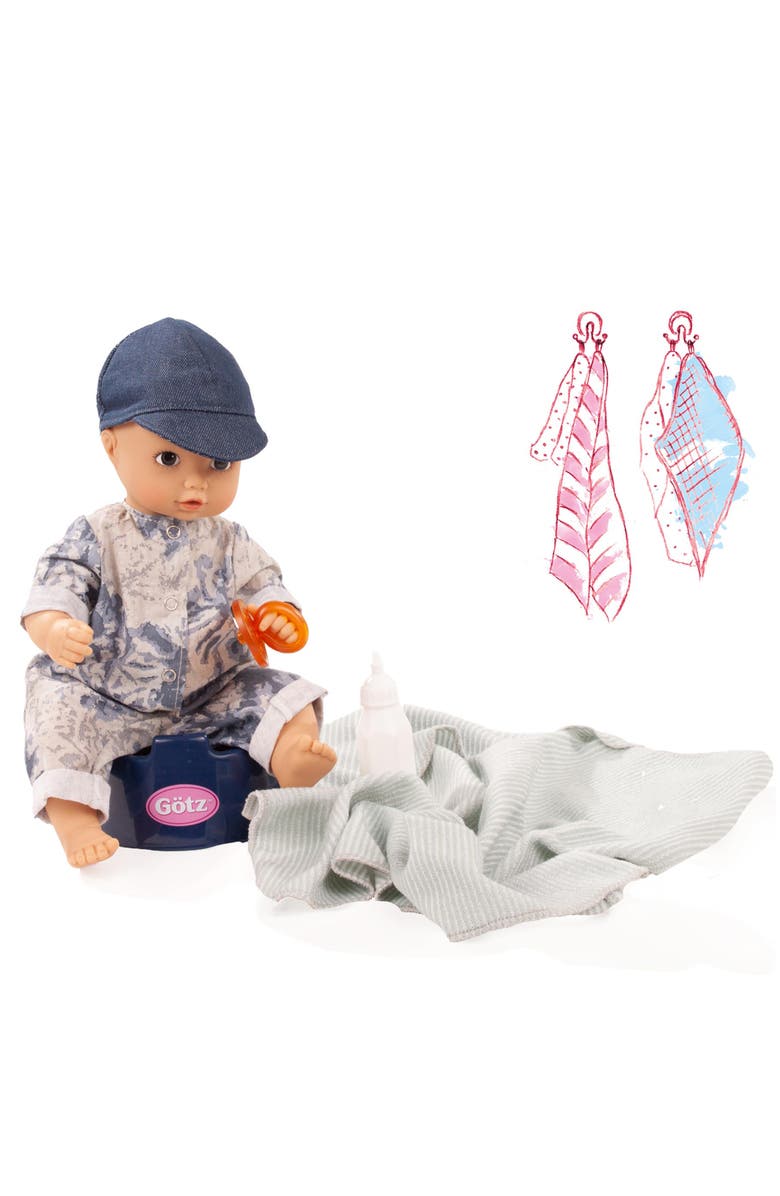 Gotz Little Aquini Boy Bath Doll 12" baby doll, Alternate, color, Multicolored