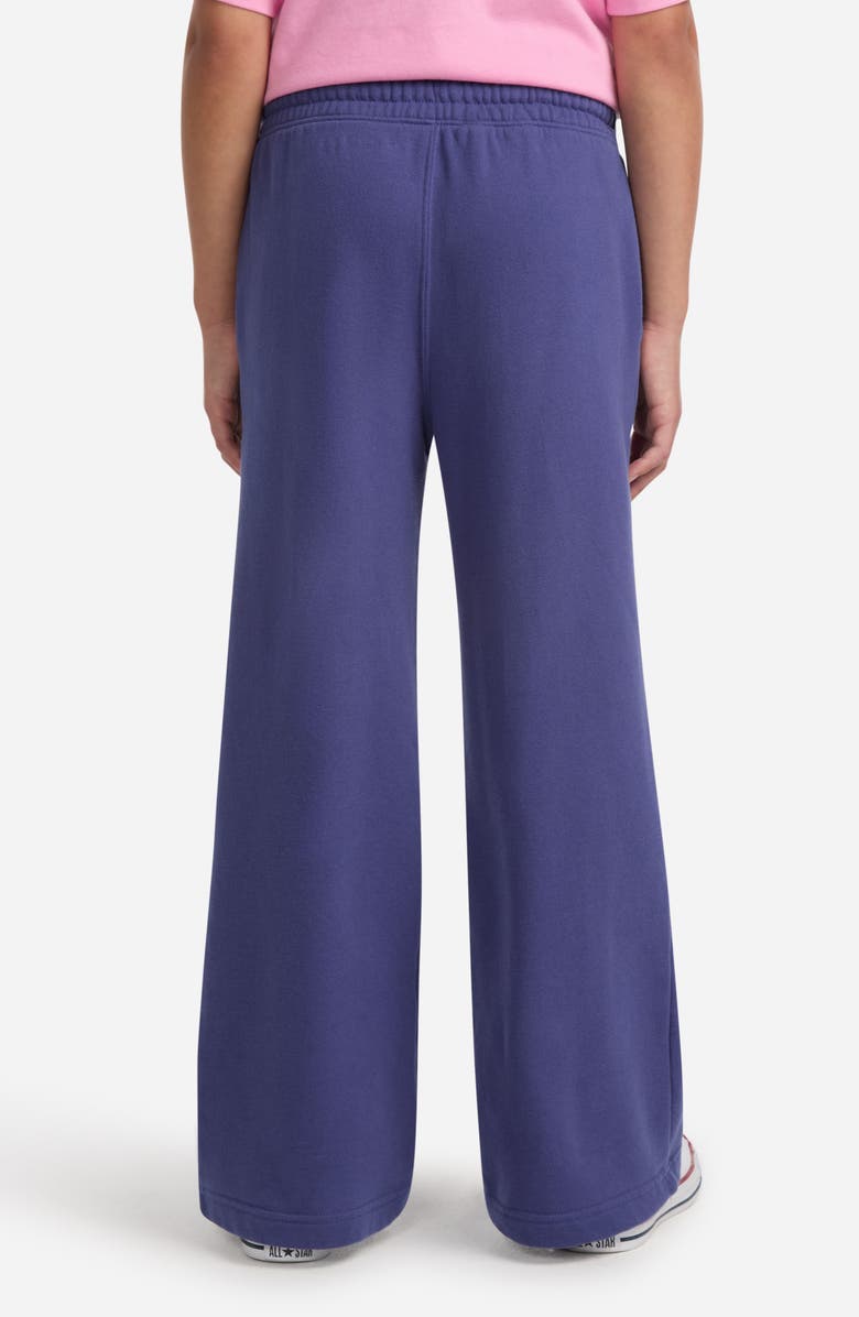 abercrombie kids Kids' Essential Wide Leg Fleece Sweatpants, Alternate, color, Skipper Blue