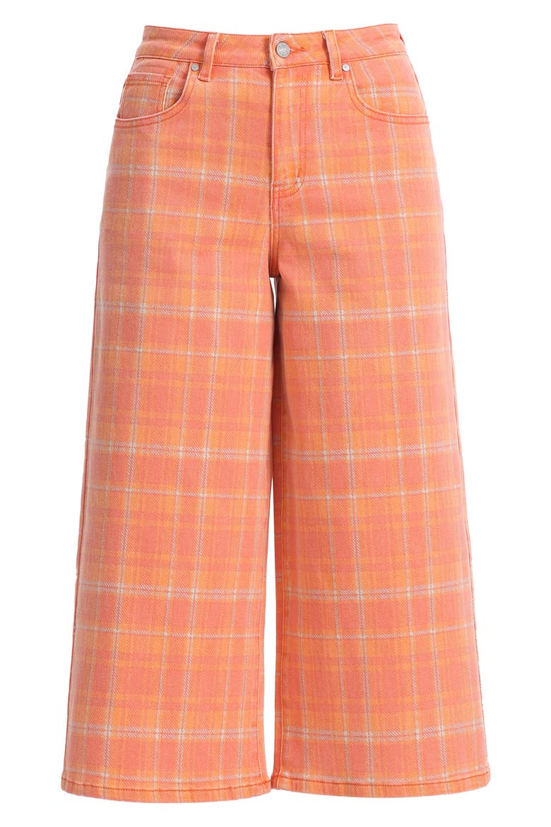 High Waist Bermuda Denim Shorts, Alternate, color, LEAF AND LOTUS
