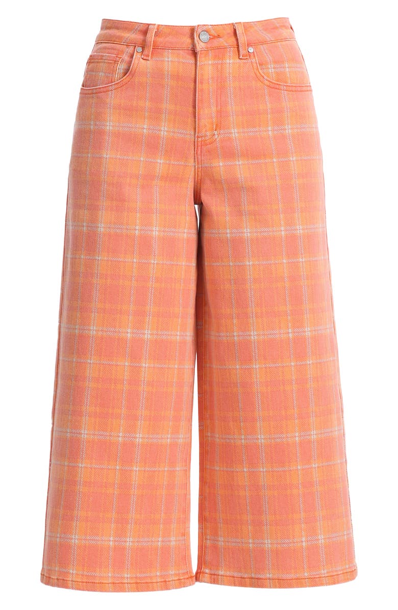 Bayeas High Waist Bermuda Denim Shorts, Alternate, color, Leaf And Lotus
