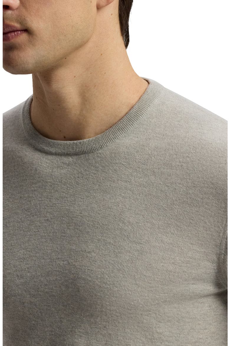 Fine Gauge Cashmere Sweater, Alternate, color, GREY HEATHER