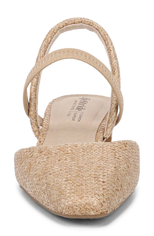 Lifestride Minimalist Womens Strappy Pointed Toe Slingback Heels In Brown