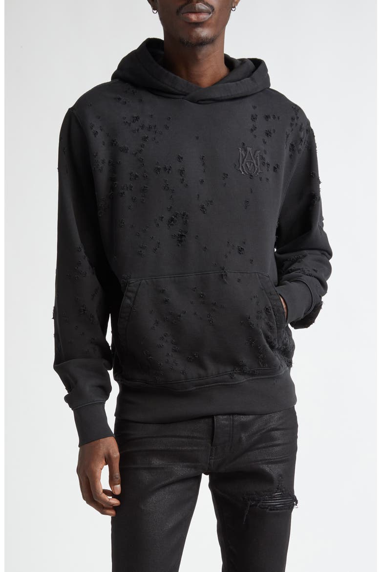 Shotgun Embroidered Hoodie, Main, color, BLACK
