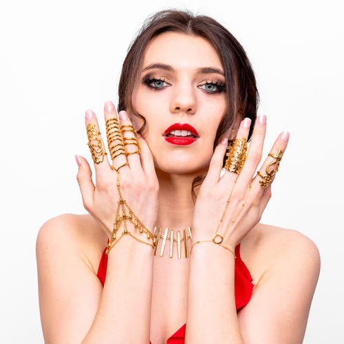 Lucy Quartermaine Waterfall Armour Ring