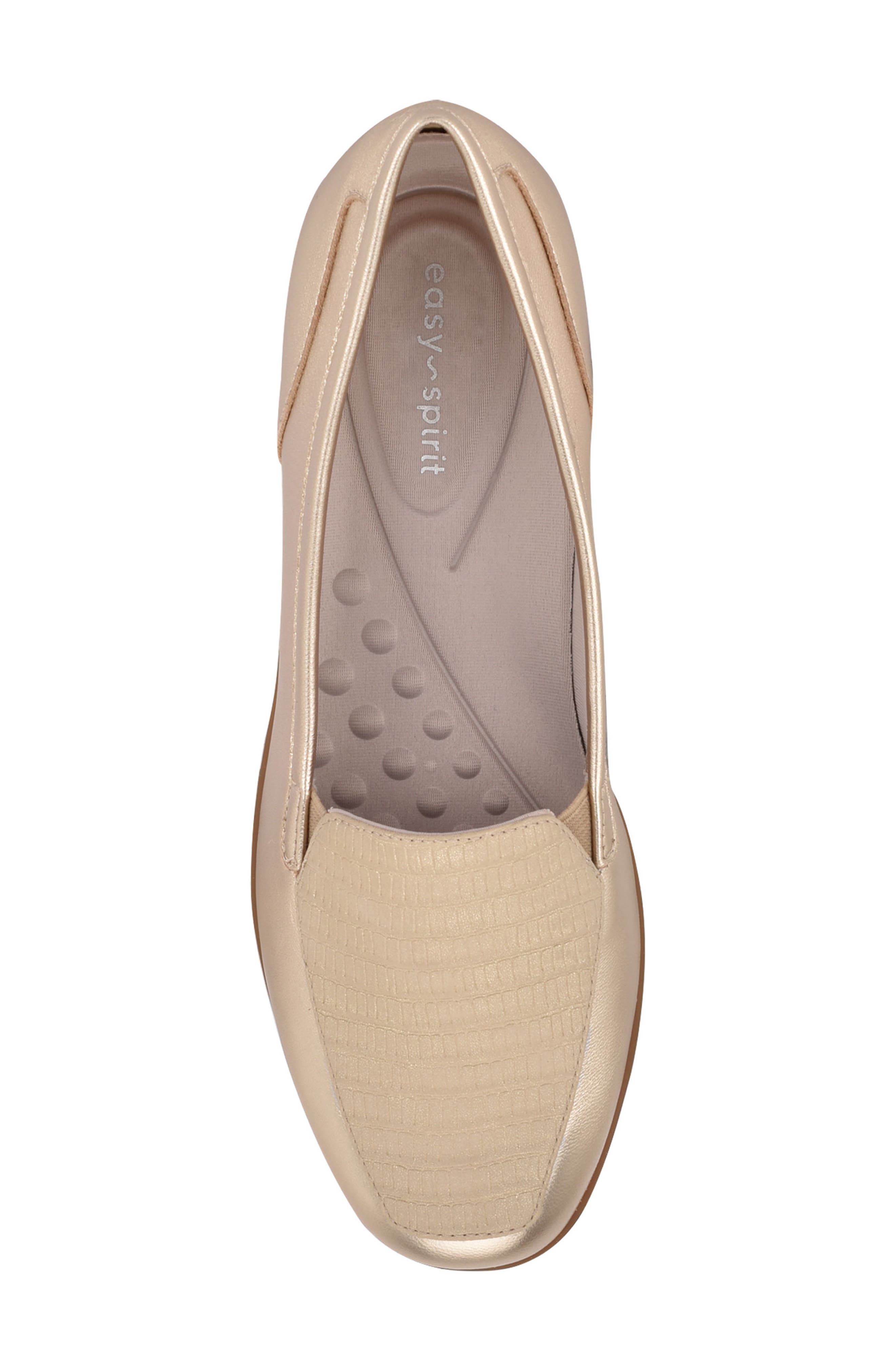 Easy Spirit Devitt Flat, Alternate, color, Gold