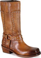 Diba True VAL UABLE Leather Mid Calf Studded Harness Boot