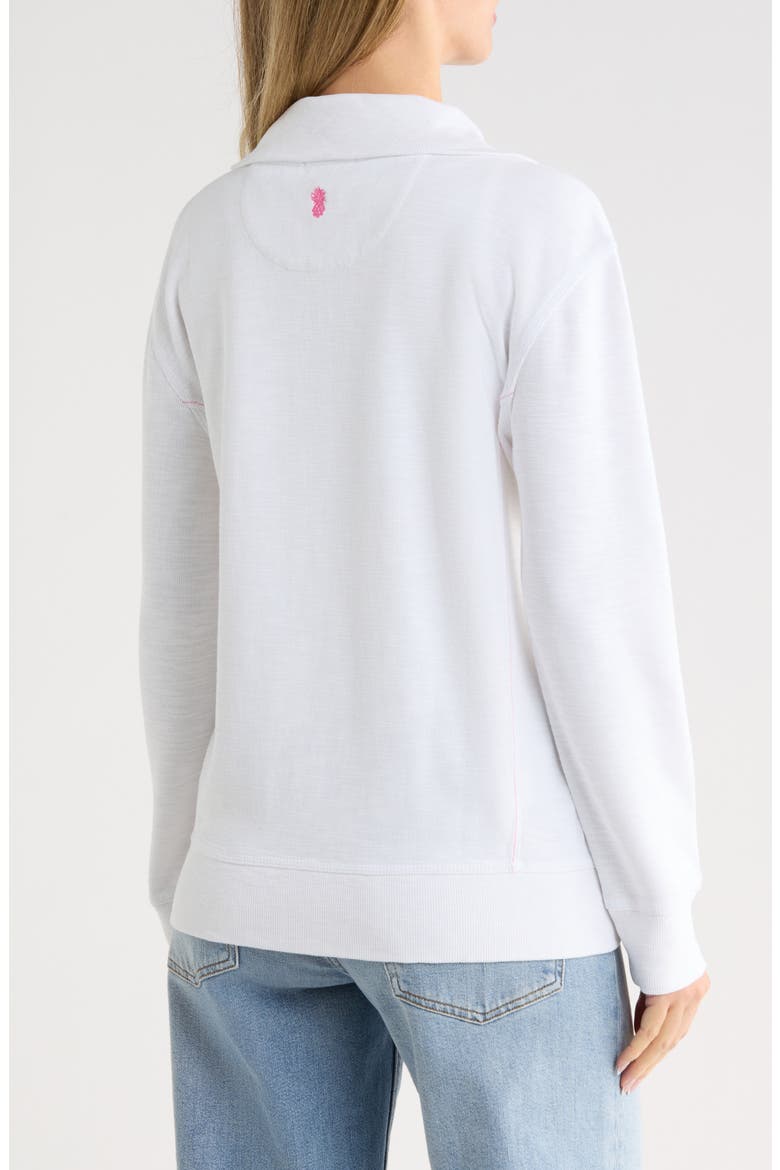 Tobago Bay Full Zip Sweatshirt, Alternate, color, WHITE