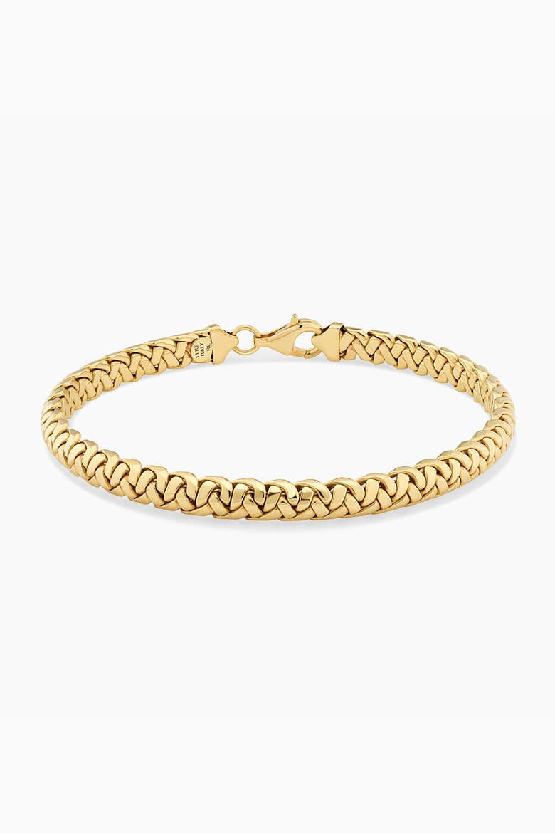 14K Yellow Gold Caesar Bangle Bracelet, Main, color, Yellow Gold