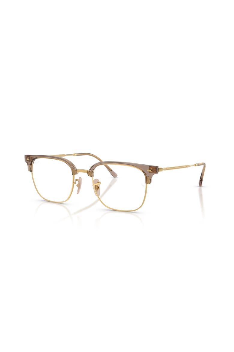 51mm Square optical glasses, Main, color, Beige