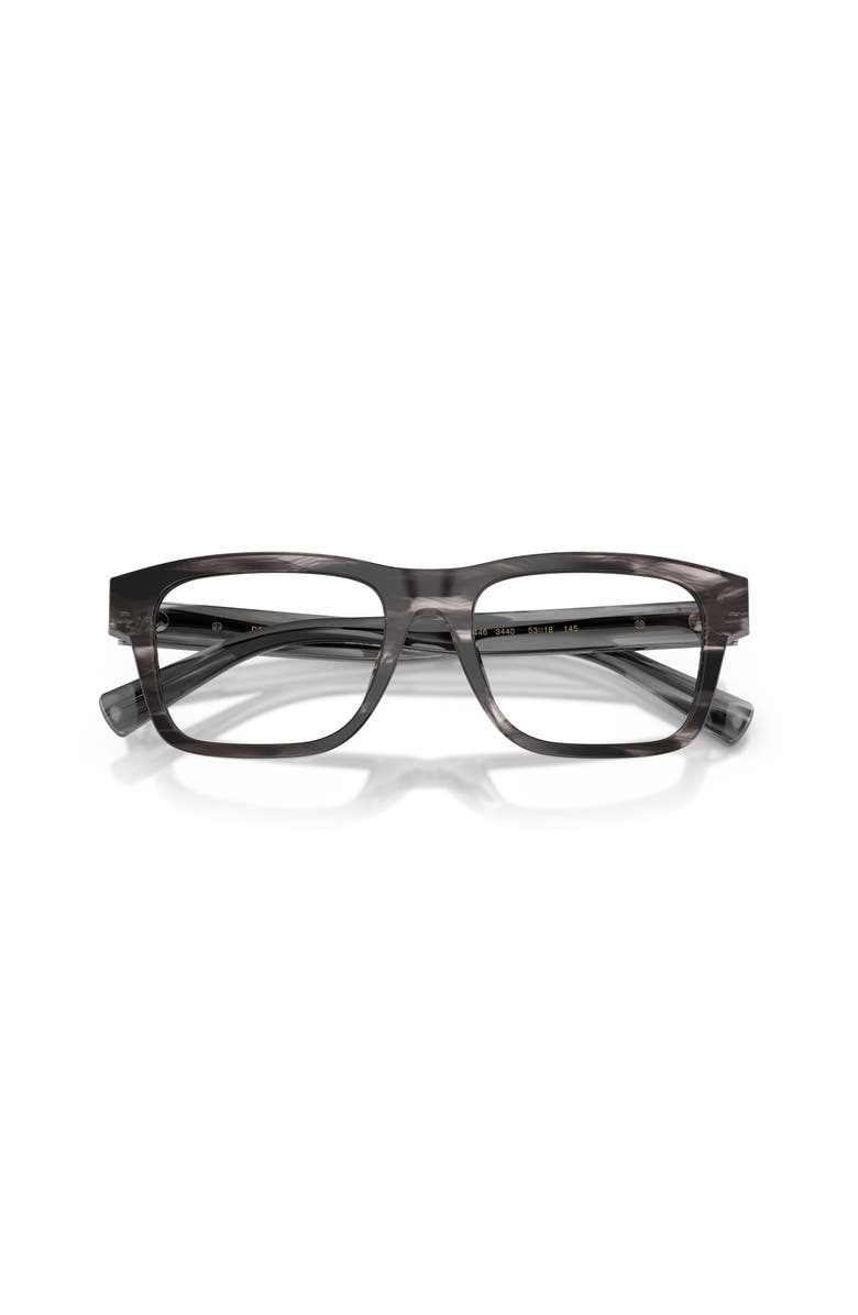 Dolce&Gabbana 53mm Rectangle optical glasses, Alternate, color, Grey