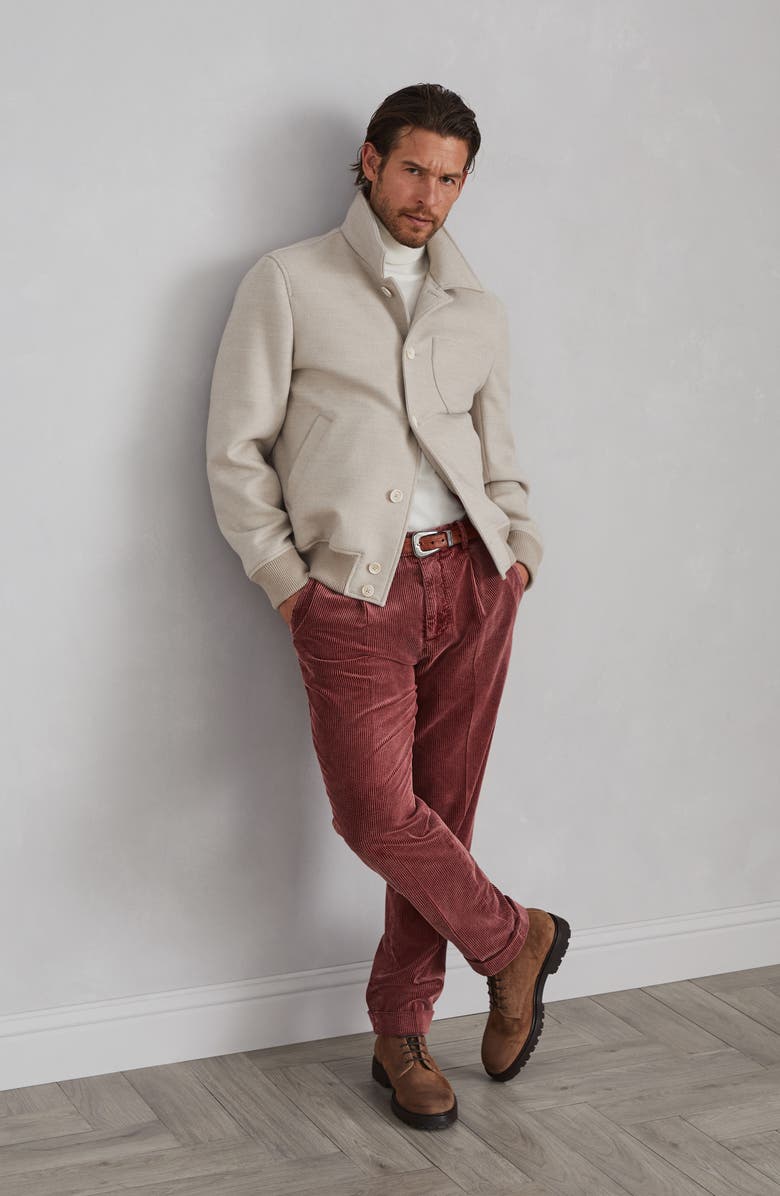 Brunello Cucinelli Shirt-style bomber jacket, Alternate, color, 