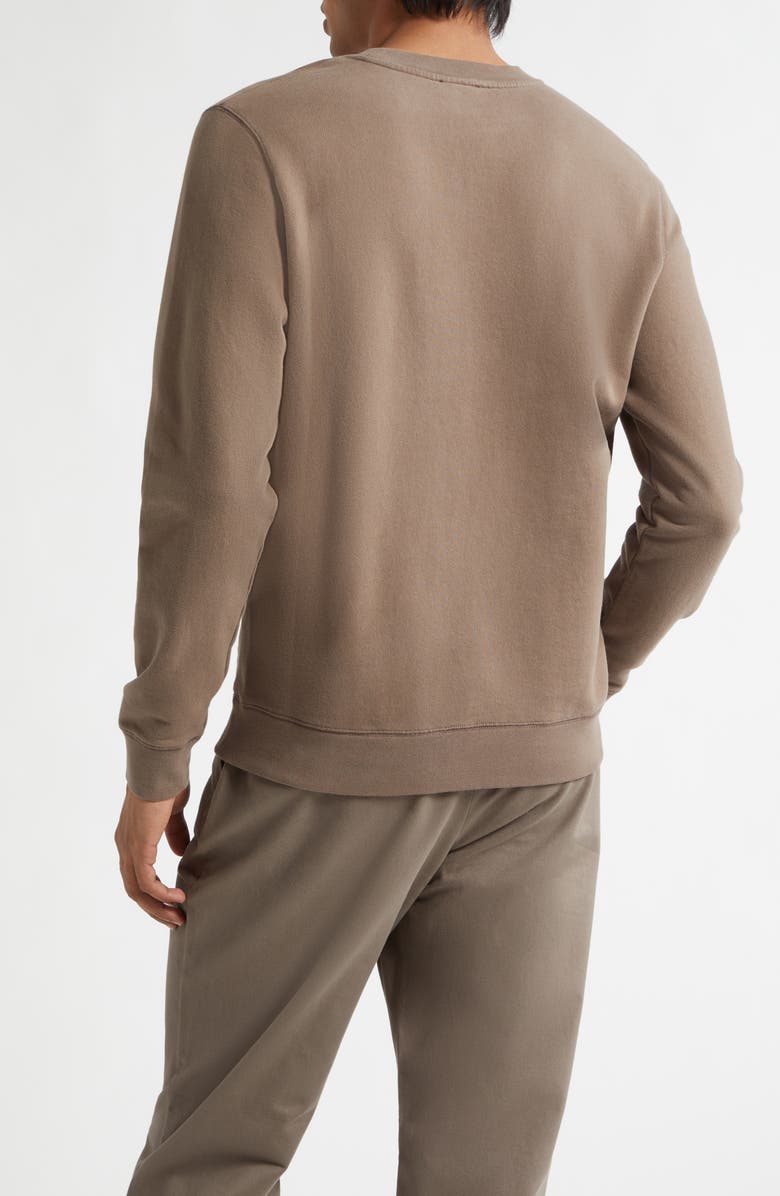 Sunspel French Terry Sweatshirt, Alternate, color, Dark Cedar