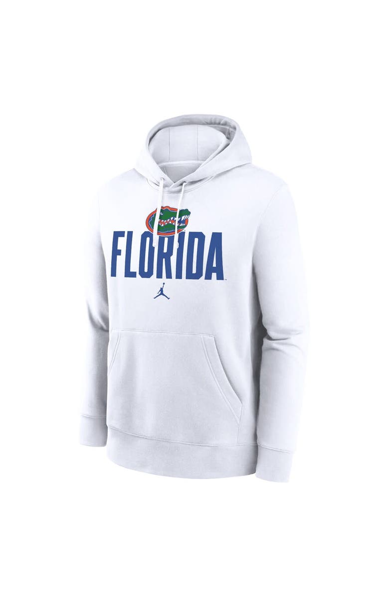 Jordan Brand Men's Jordan Brand White Florida Gators Primetime Club Fleece Pullover Hoodie, Alternate, color, White