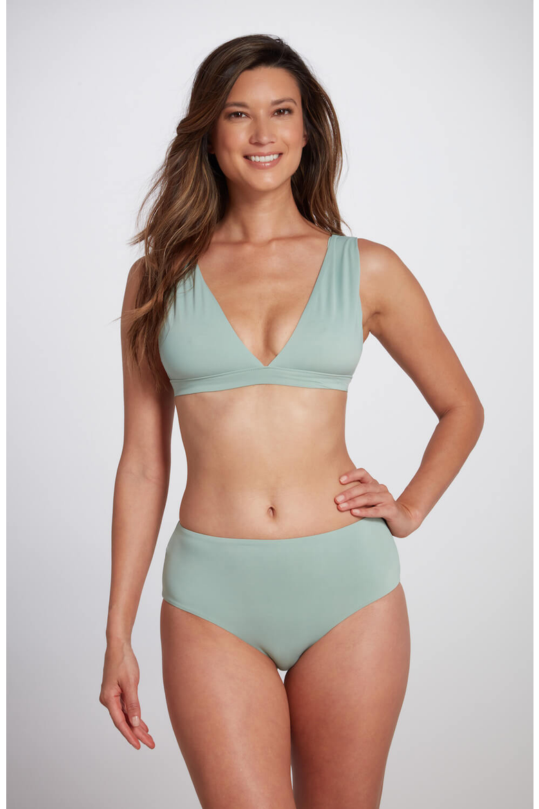 Serena Hipster Bikini Bottom, Alternate, color, Sage Green