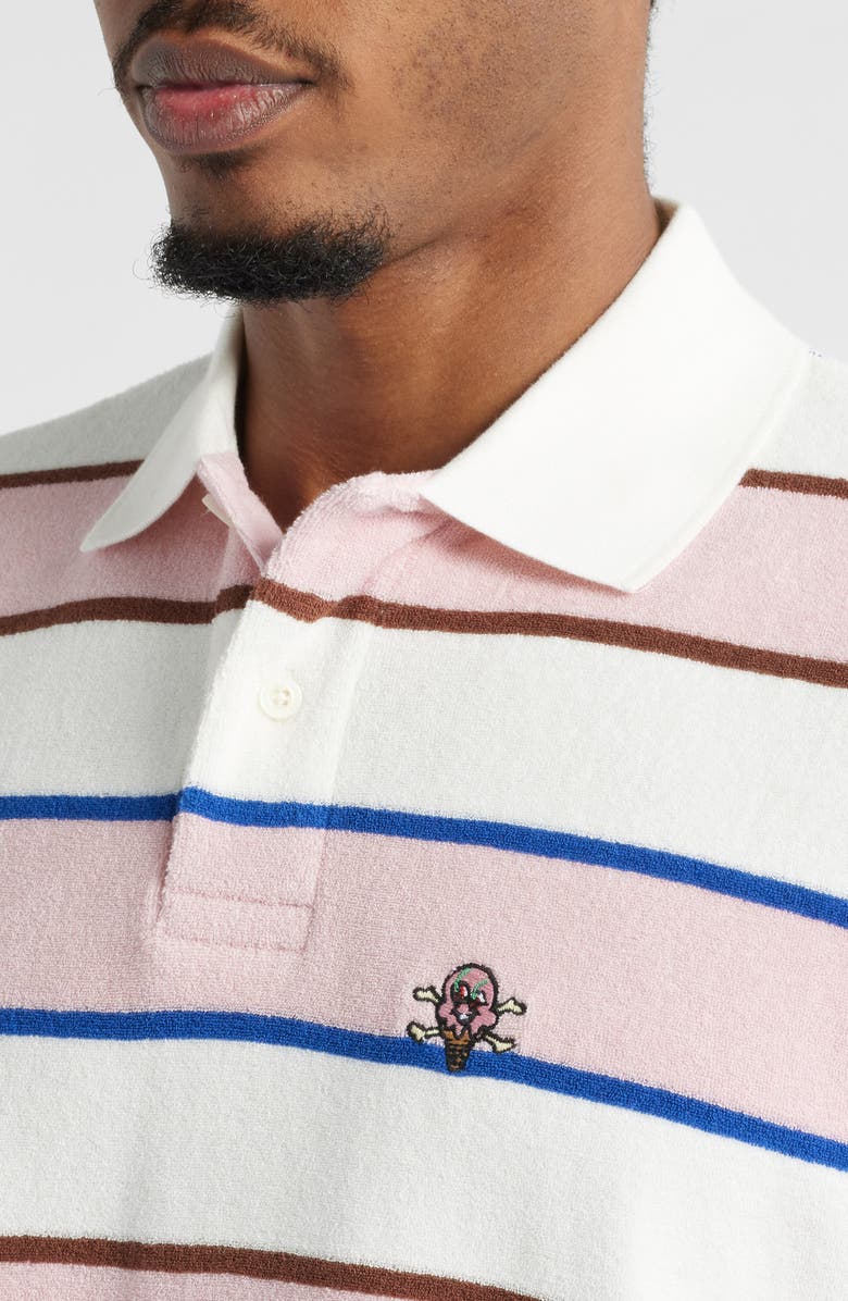 ICECREAM Iceberg Stripe Cotton Piqué Polo, Alternate, color,