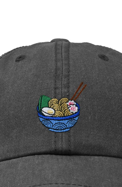 Dalix Noodles Embroidered Casual Cap In Gray