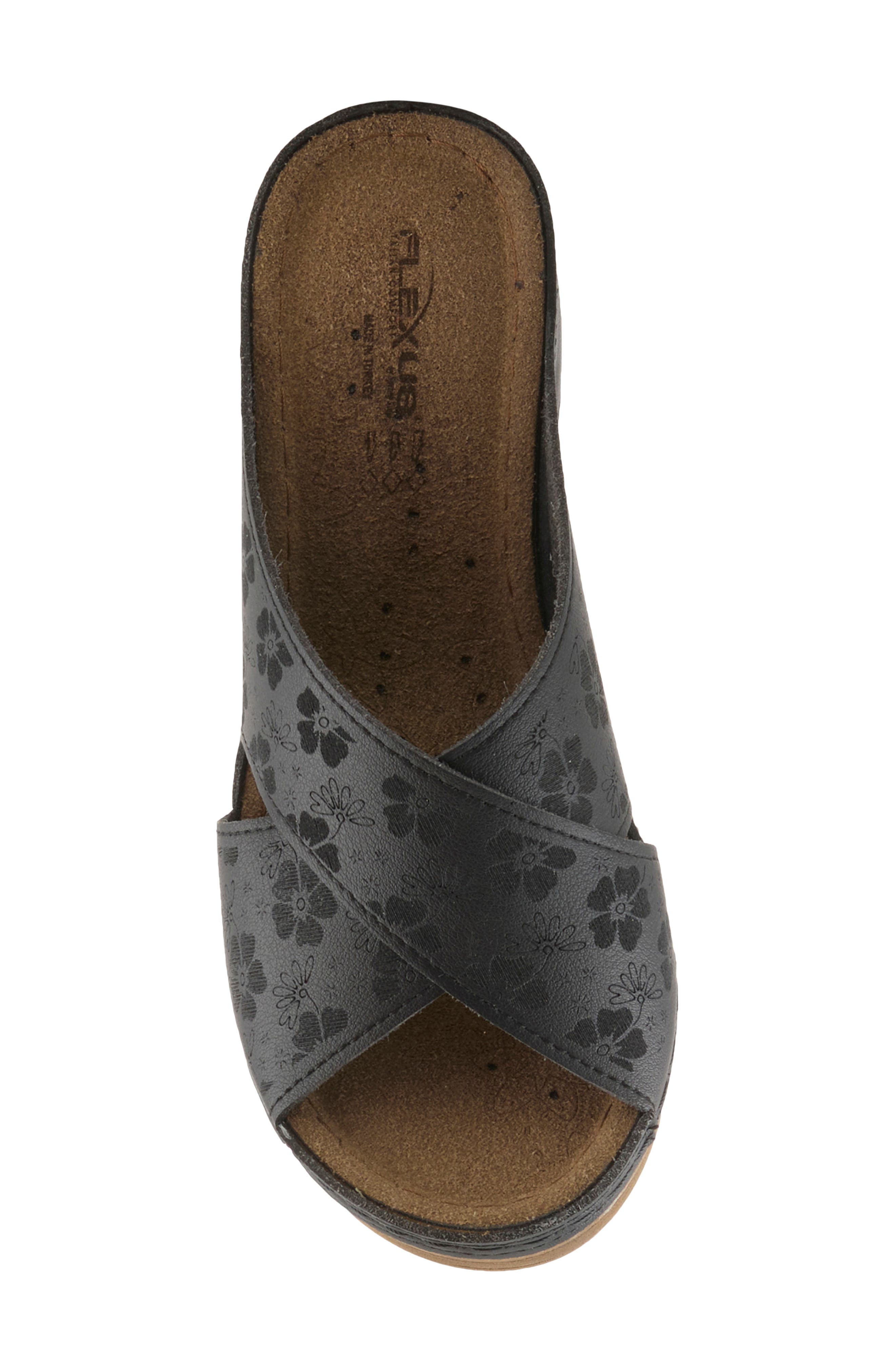 Wedge Sandal, Alternate, color, BLACK
