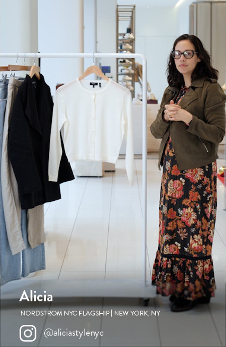 Crop Merino Wool Cardigan, sales video thumbnail