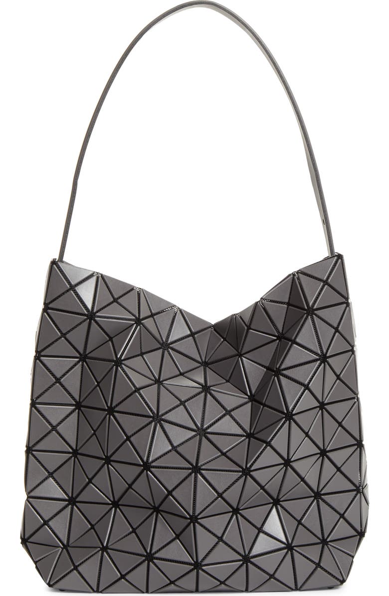 Bao Bao Issey Miyake Valley Hobo Bag, Main, color, Charcoal