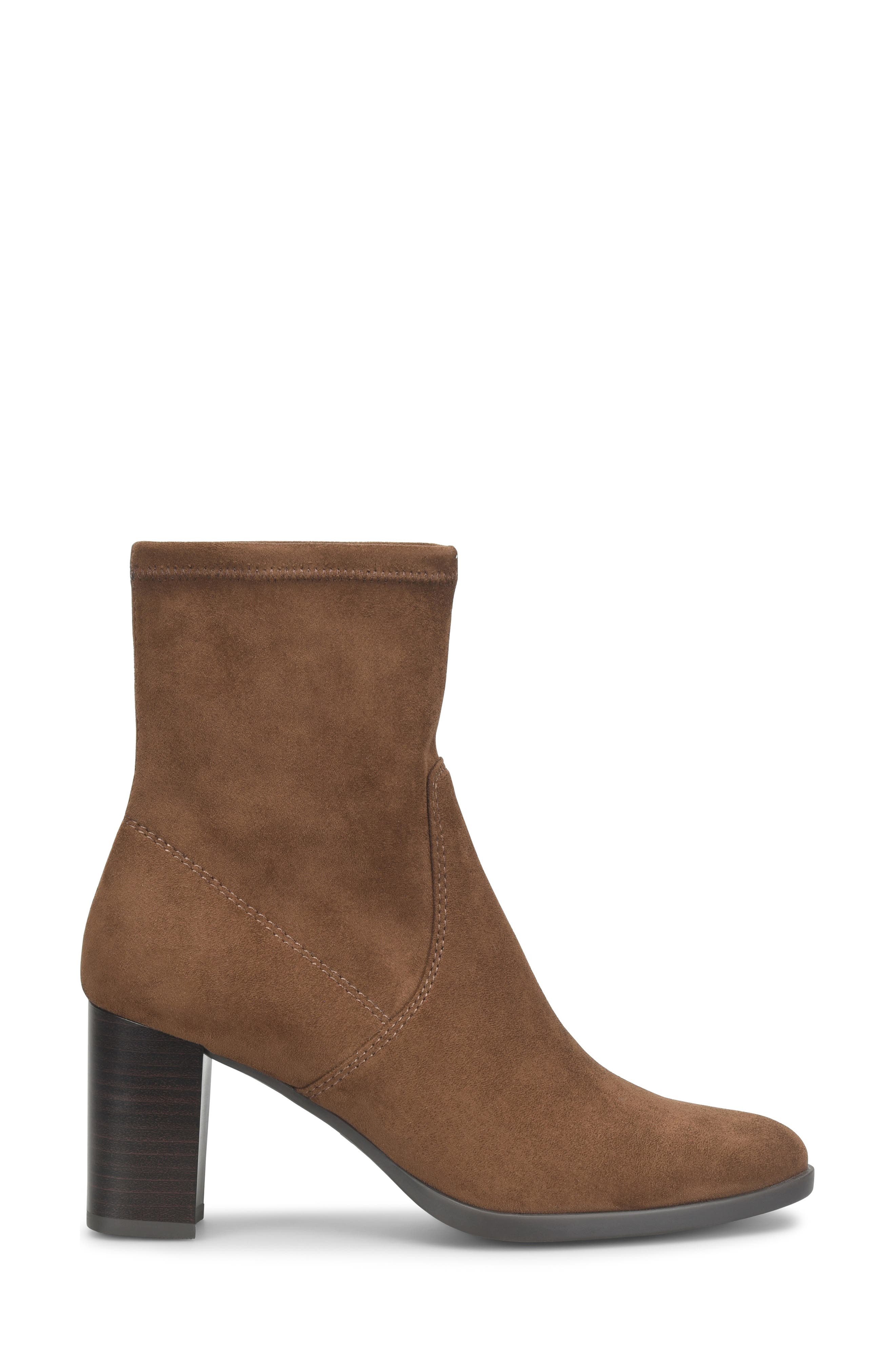 Eloise Bootie, Alternate, color, BROWN SUEDE