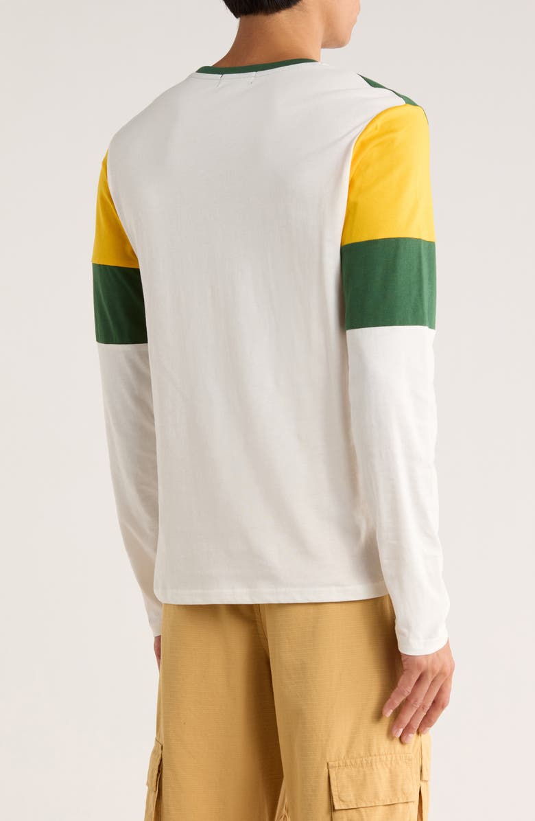 Junk Food NFL Packers Zone Blitz Cotton Graphic T-Shirt, Alternate, color, Sugar/ Hunt/ Mustard