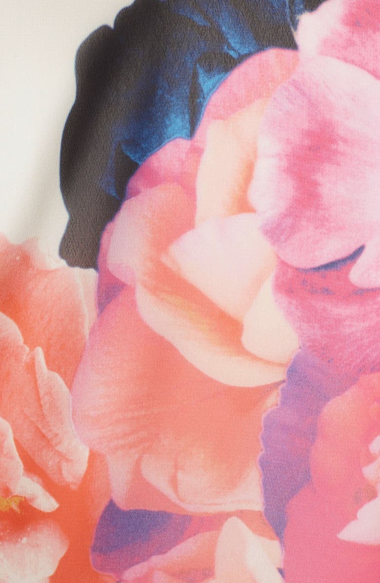 Vince Camuto Floral Chiffon Shift Dress, Alternate, color,