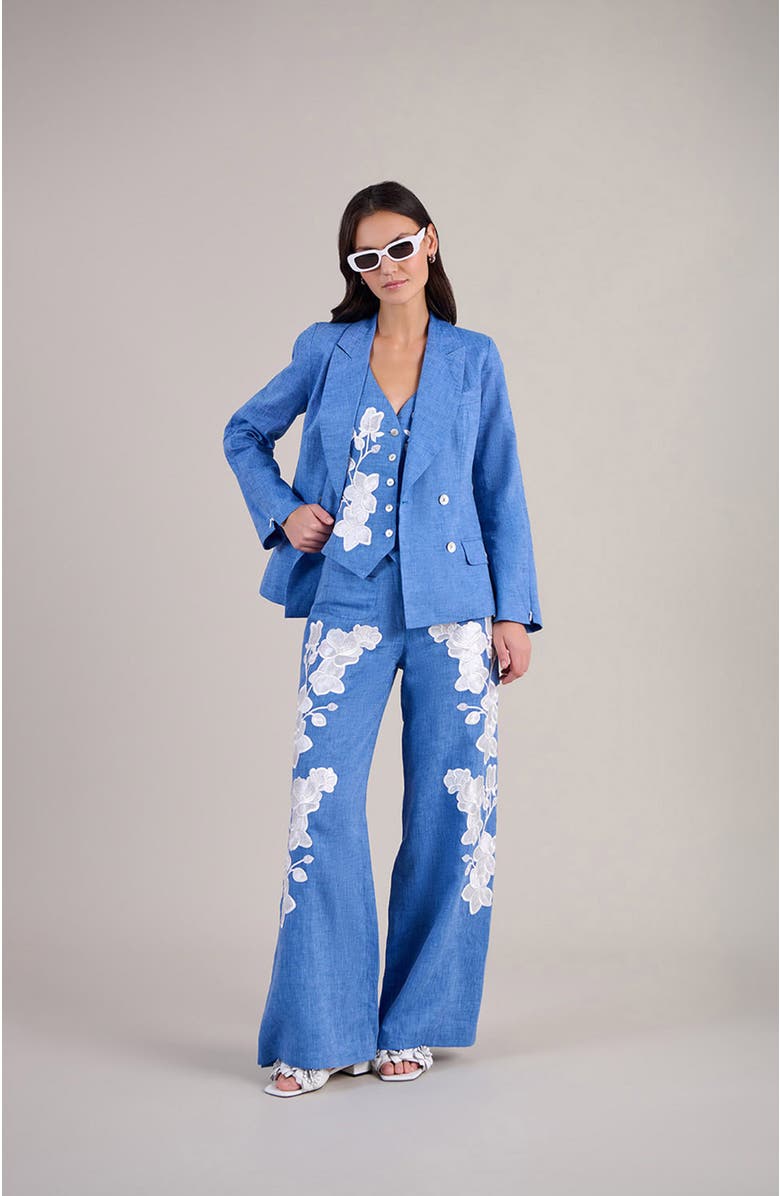 Anne Fontaine Jenna Pants, Alternate, color, Denim Blue