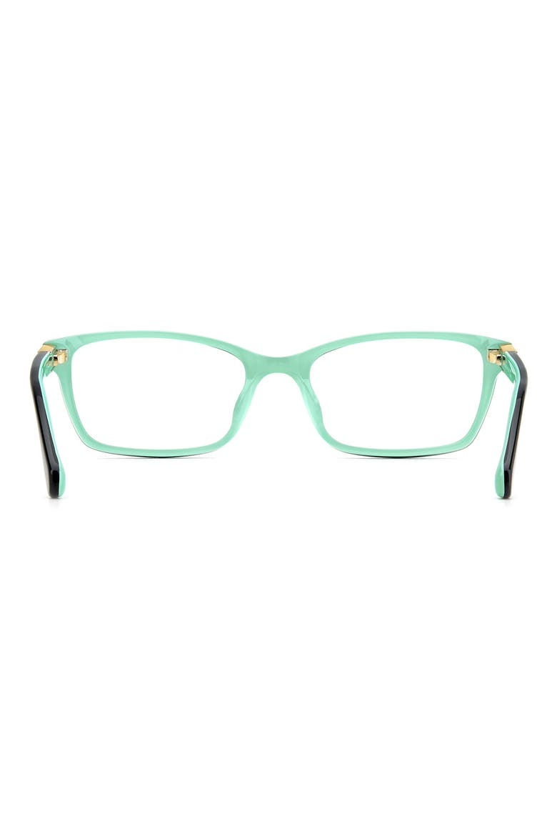 jackeline 50mm rectangular reading glasses, Alternate, color, BLACK GREEN