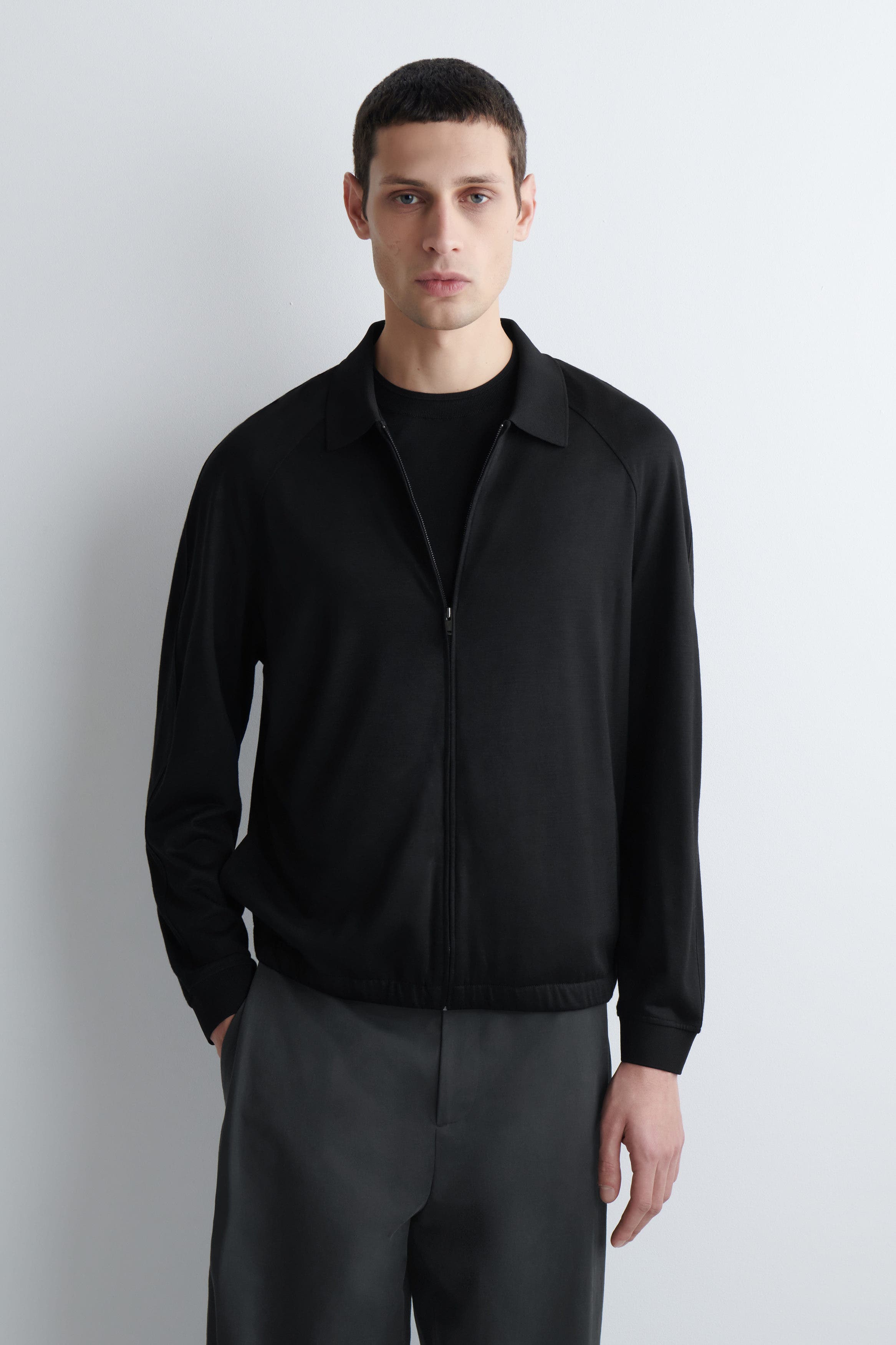 Wool-Jersey Bomber Jacket - image 2