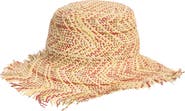 Steve Madden Coley Coastal Chevron Straw Hat