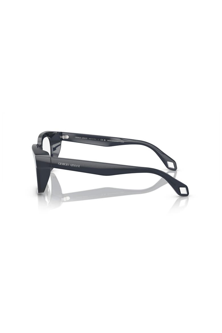 52mm Rectangle optical glasses, Alternate, color, Brown