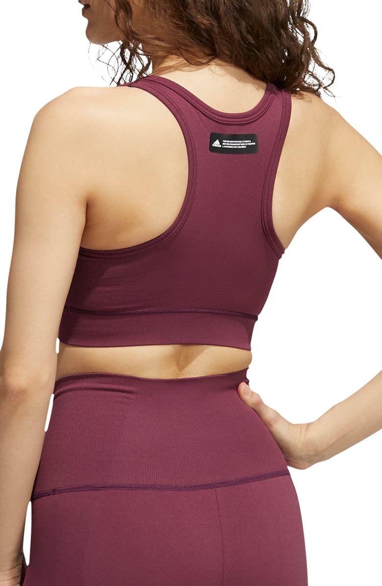 adidas Studio Primegreen Sports Bra, Alternate, color,