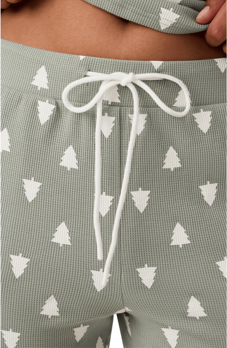 Kindred Bravely Waffle Maternity & Nursing Lounge Set, Alternate, color, Sage Trees