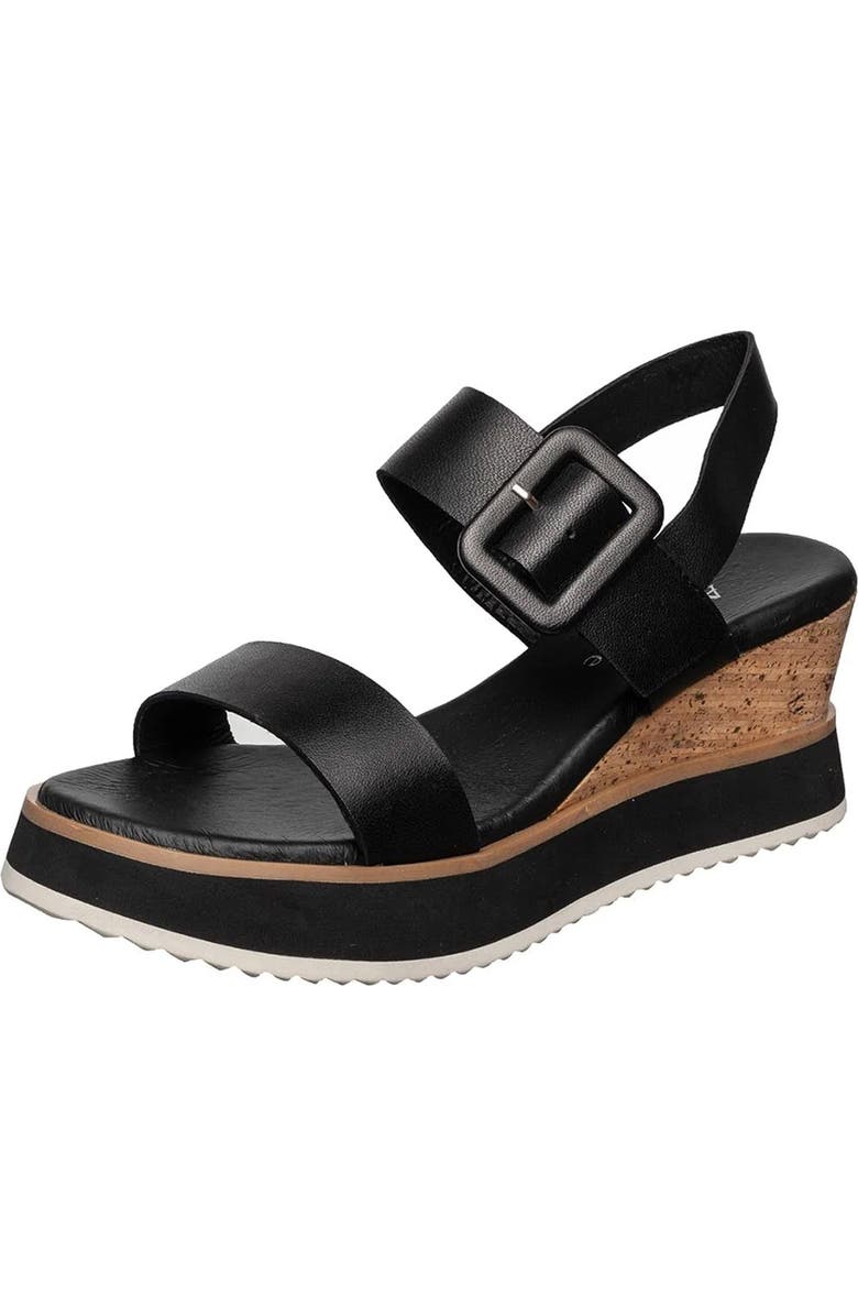 ANTELOPE Dinah Wedge Sandal, Main, color, Black