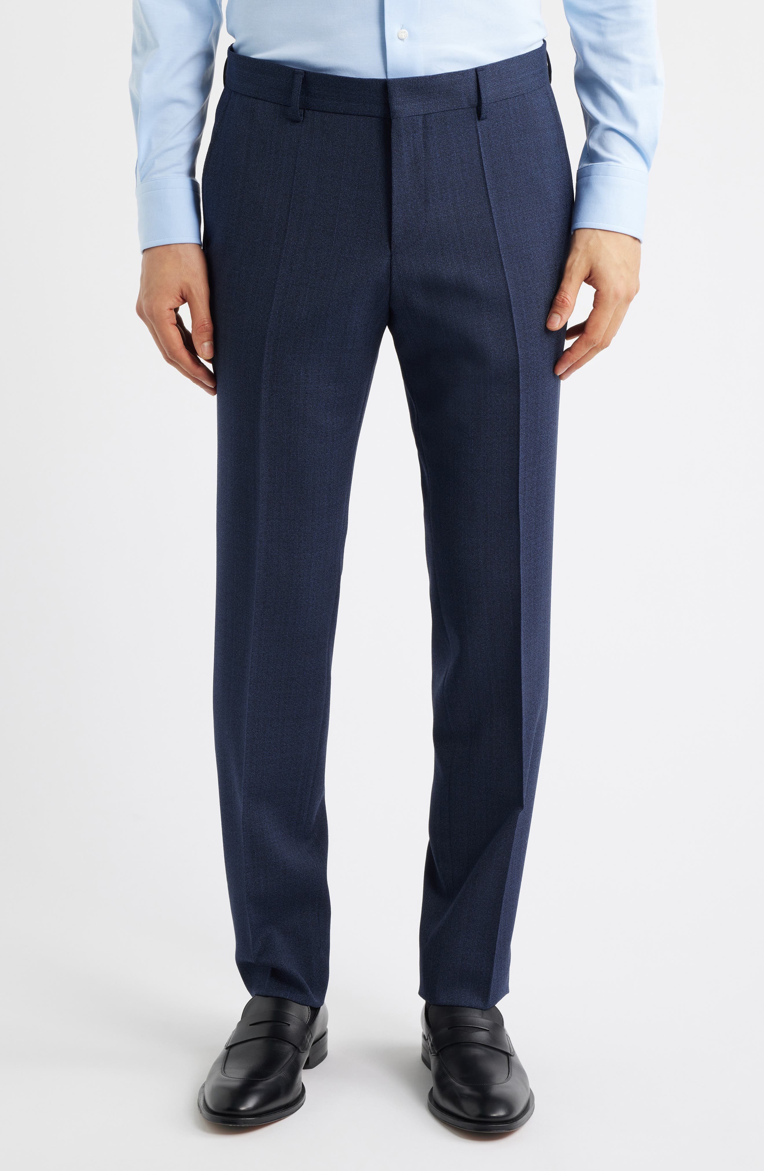 Genius Slim Fit Virgin Wool Dress Pants - image 3