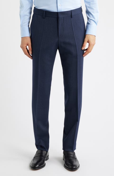 Genius Slim Fit Virgin Wool Dress Pants