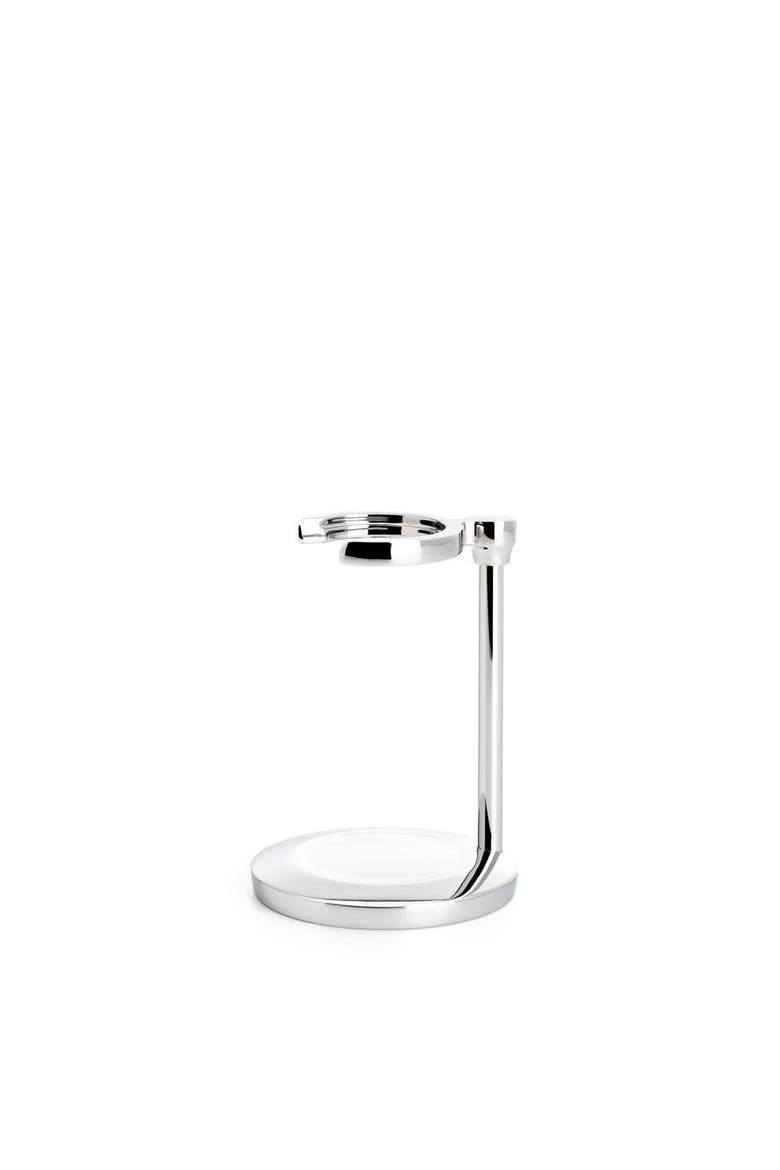 Traditional Chrome Shaving Brush Stand, Main, color, Chrome