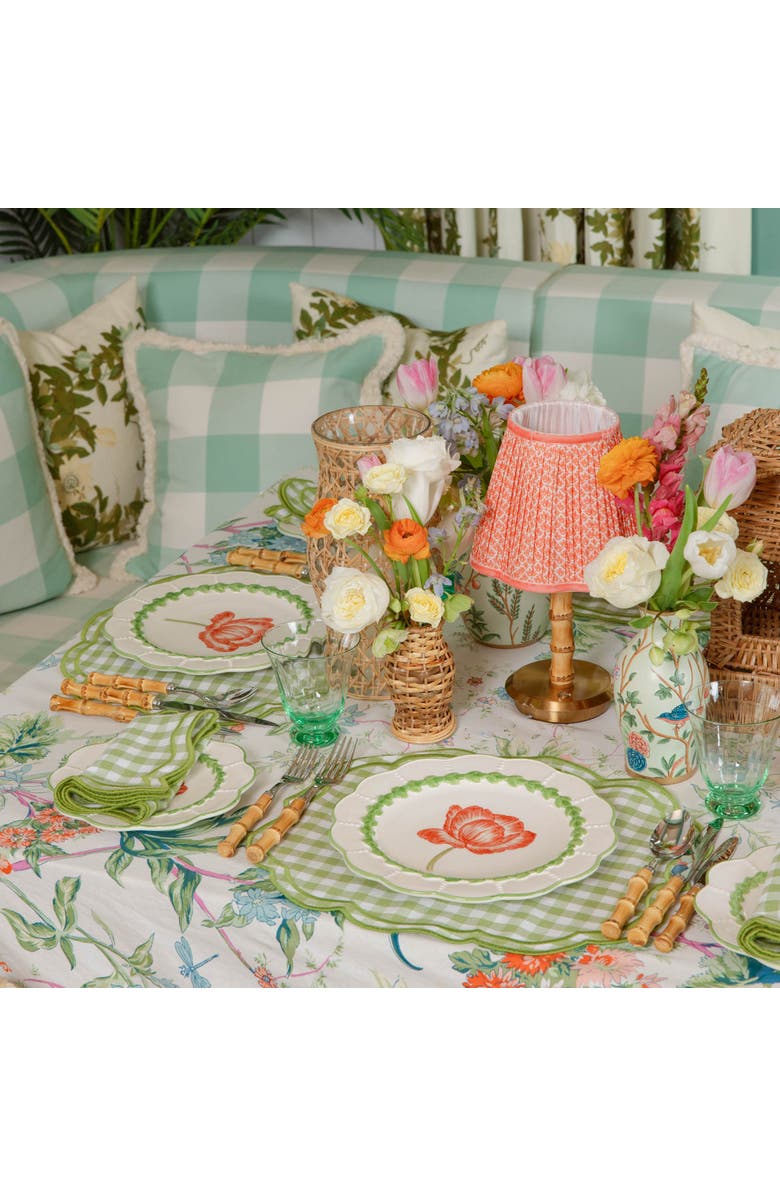 Mrs. Alice Jean Tablecloth, Alternate, color, Pink