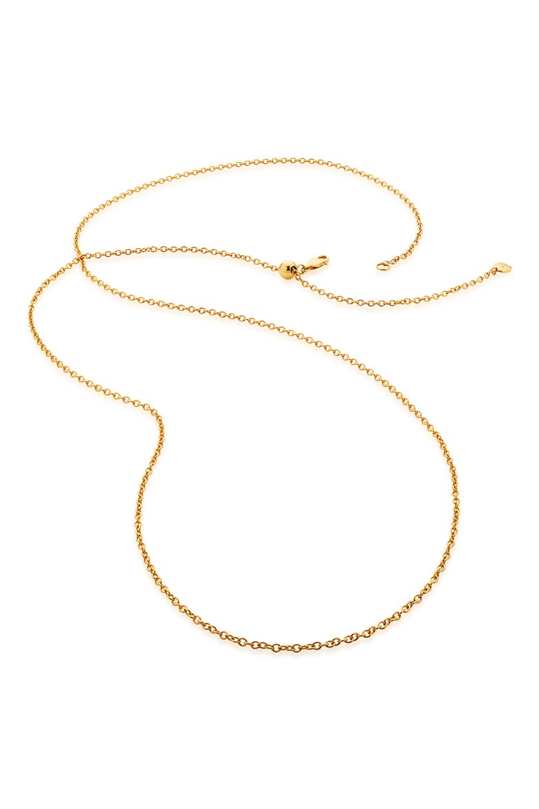 Rolo Chain Necklace, Main, color, YELLOW GOLD