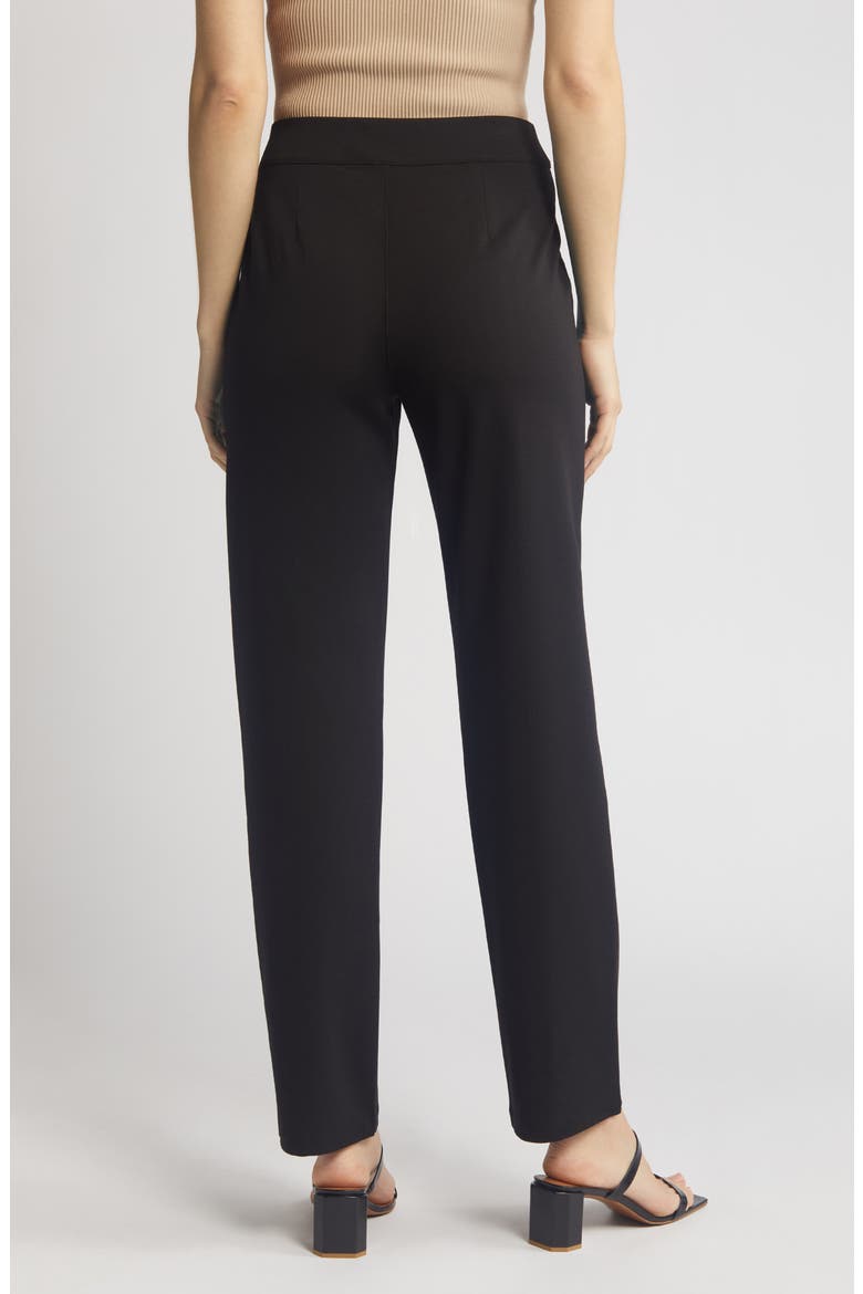 Pull-On Ponte Knit Leggings, Alternate, color, BLACK