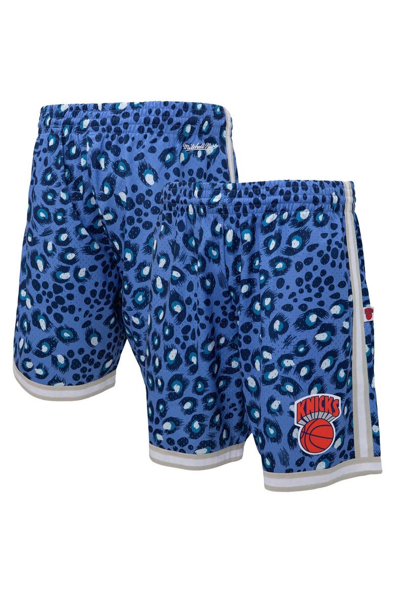Men's Mitchell & Ness x Uninterrupted Blue/White New York Knicks Hardwood Classics Swingman Shorts, Main, color, Blue