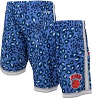 Mitchell & Ness Men's Mitchell & Ness x Uninterrupted Blue/White New York Knicks Hardwood Classics Swingman Shorts