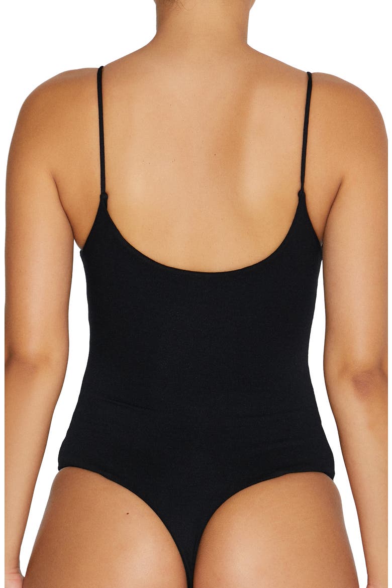 Got the Scoop Tank Bodysuit, Alternate, color, BLACK