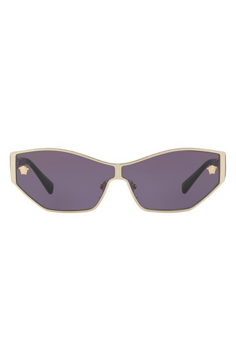67mm Polarized Gradient Butterfly Sunglasses