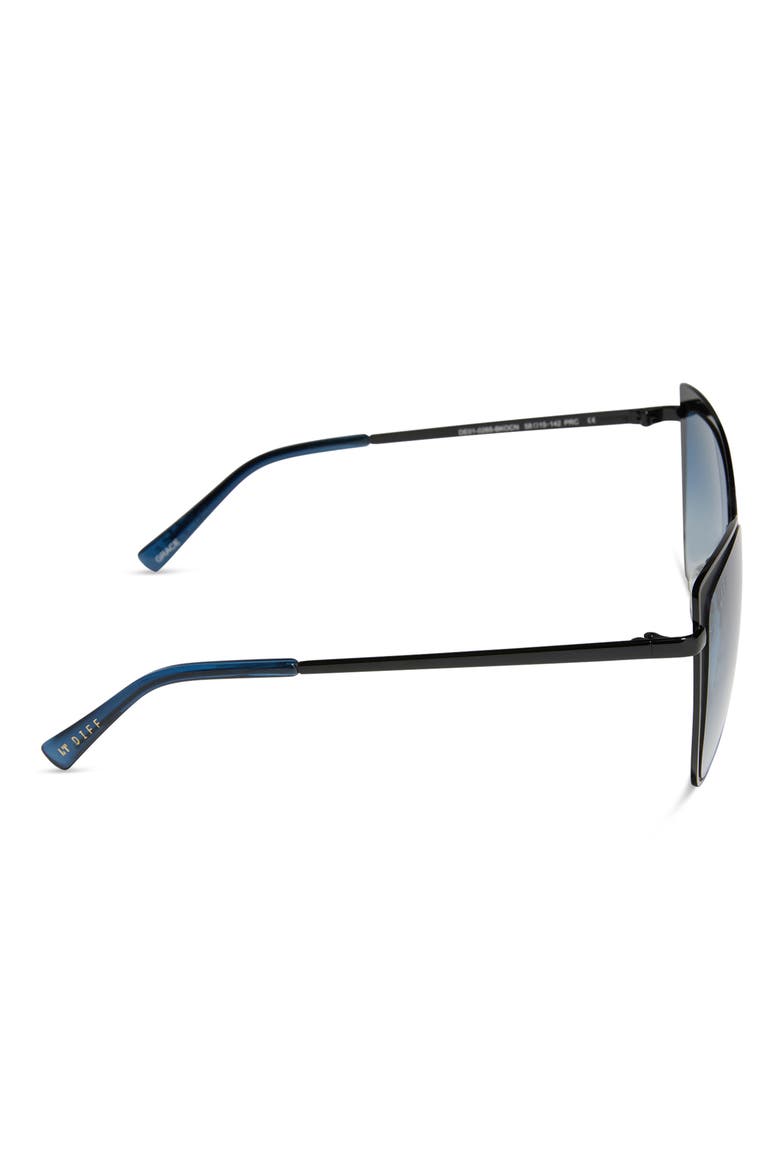 58mm Square Sunglasses, Alternate, color, OCEAN GRAD LENS